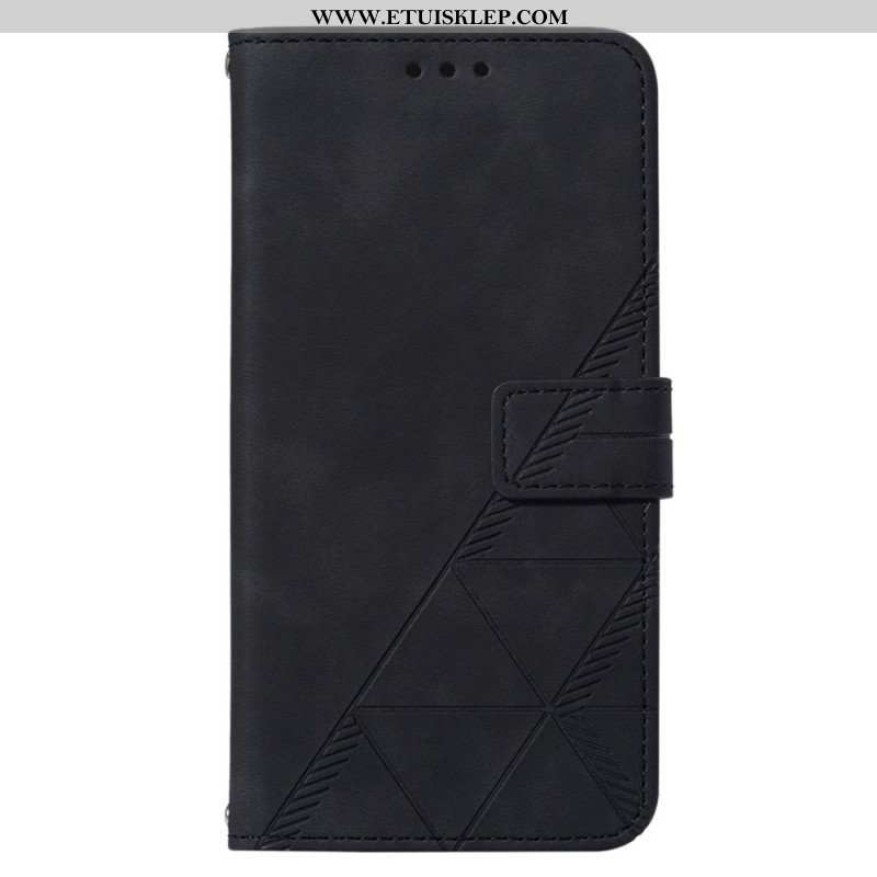 Etui Folio do OnePlus Nord 2T 5G Trójkąty Ze Smyczą